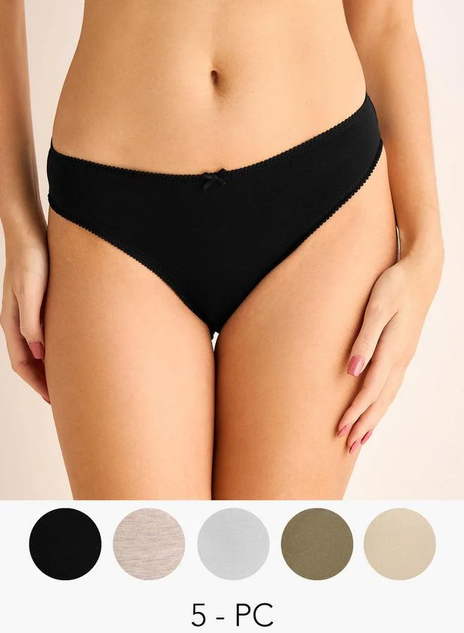 سبلاش فيڤ Set of 5 - Bikini Briefs with Scalloped Trim